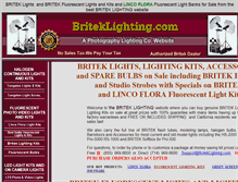 Tablet Screenshot of briteklighting.com